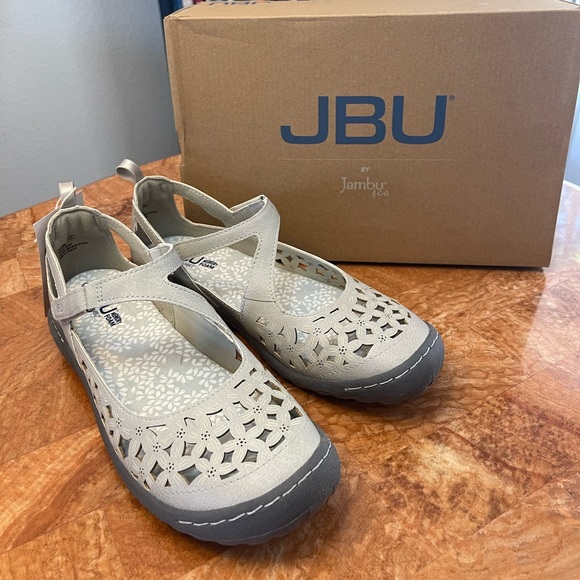 JBU Shoes Jbu By Jambu Light Gray Bellerose Mary Jane Memory Foam Zl68 Poshmark